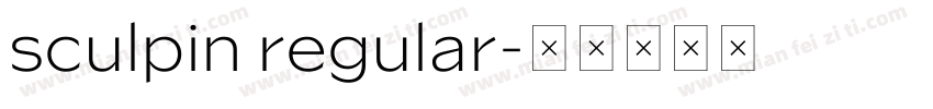 sculpin regular字体转换